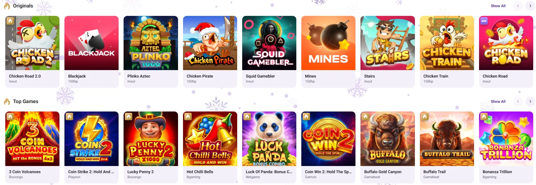 Crownslots games showcase